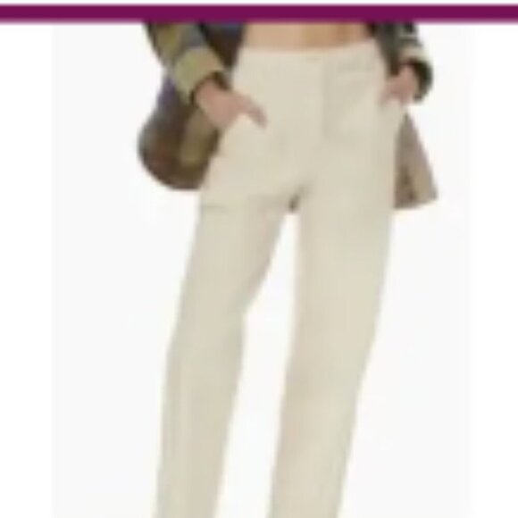 Aritzia Denim - Aritzia Wilfred Free Ecru Color High Rise Straight Leg Jeans Sz 2